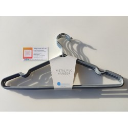 Вішалки-плечики силіконові 400х3,5мм. (сірий колір)